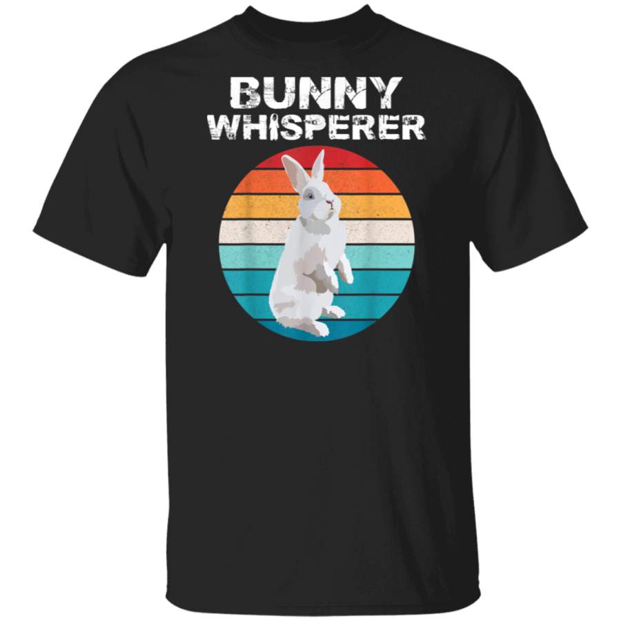 Bunny Whisperer T Shirt Funny Animal Rabbit Lover Gift Tee