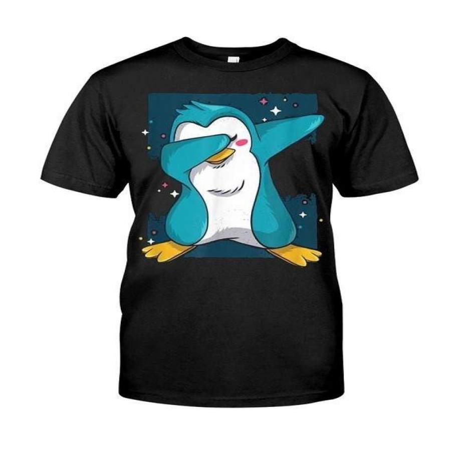 Men/Women’s  print Cartoon penguin cotton T-shirt