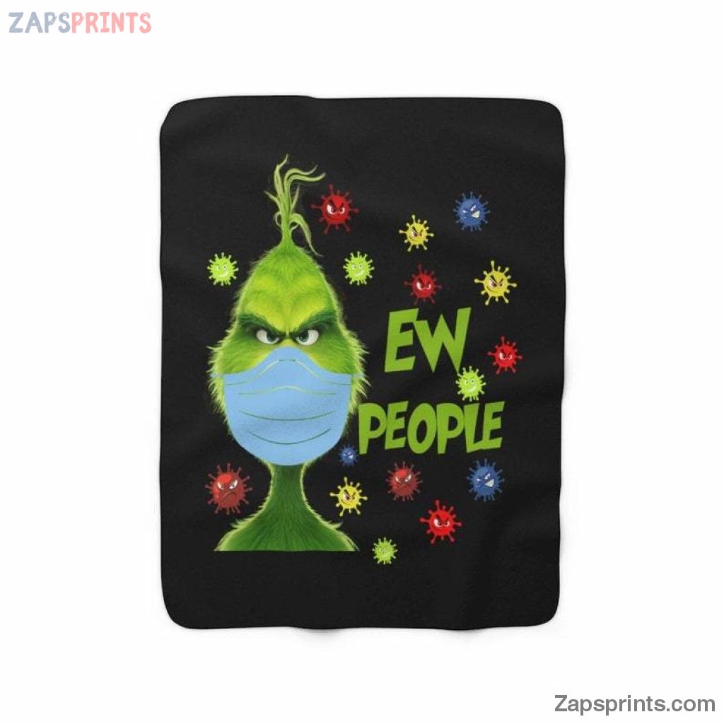 Ew People Grinch Christmas Blanket