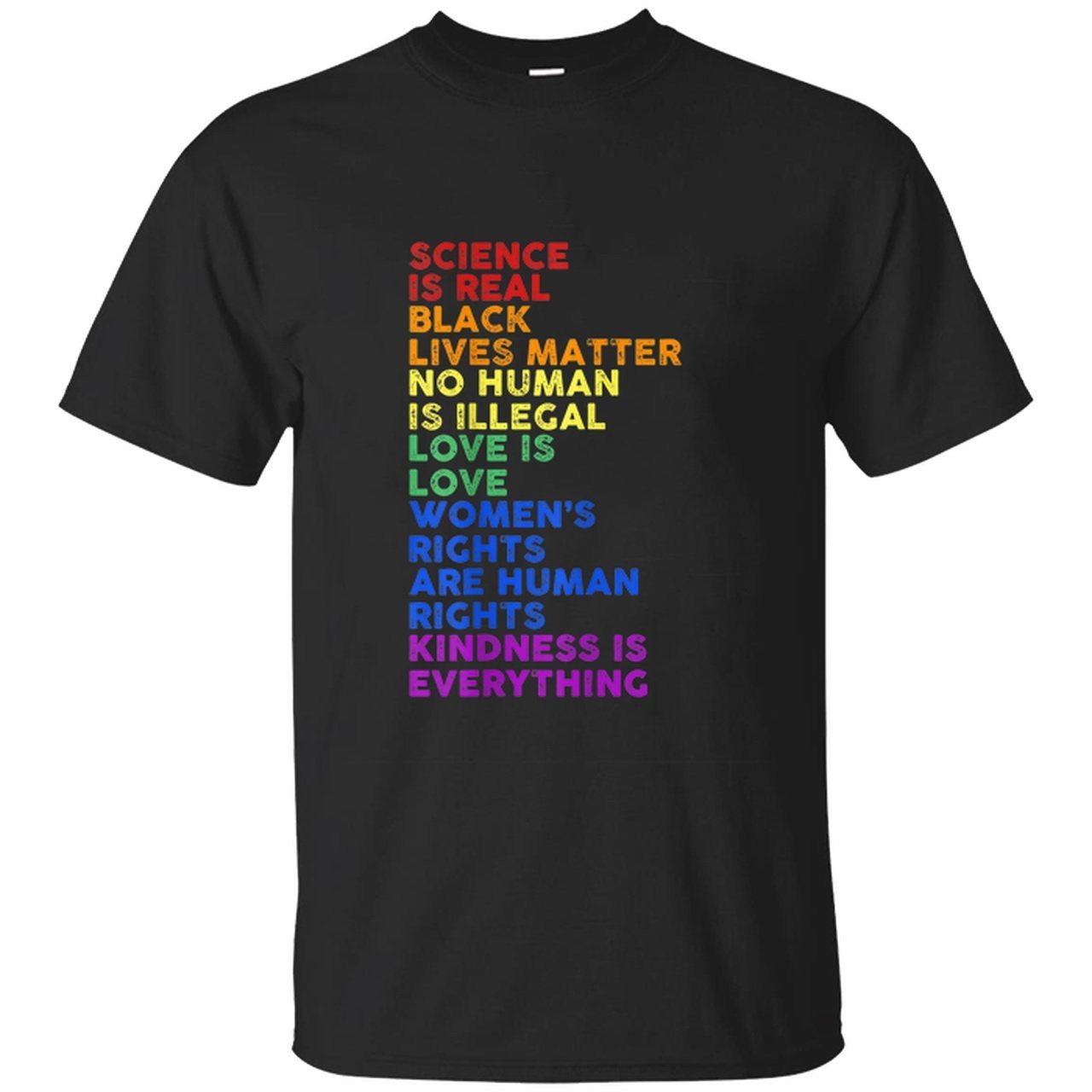 Science Is Real Black Lives Matter Lgbt Gay Pride Tshirt