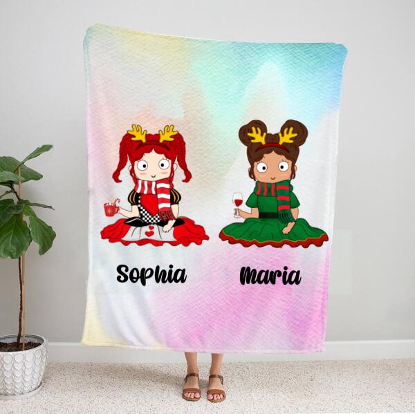 Personalized Sister Throw Blankets – Funny Christmas Gifts – Birthday Gift Ideas For Sister