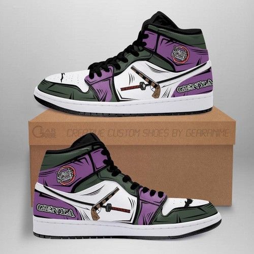 Genja Jordan Sneakers Costume Demon Slayer Anime Shoes Mn04 Jordan Sneaker Air Jordan High Sneakers Sport Sneakers