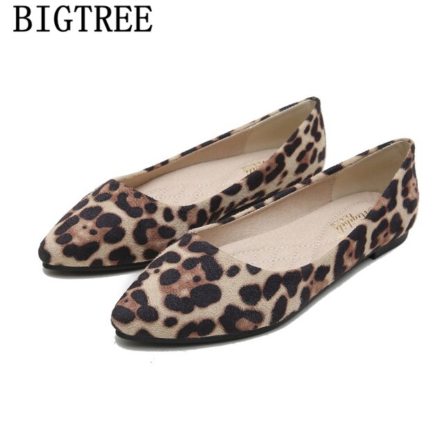 Leopard Shoes Plus Size Shoes For Women Boat Shoes