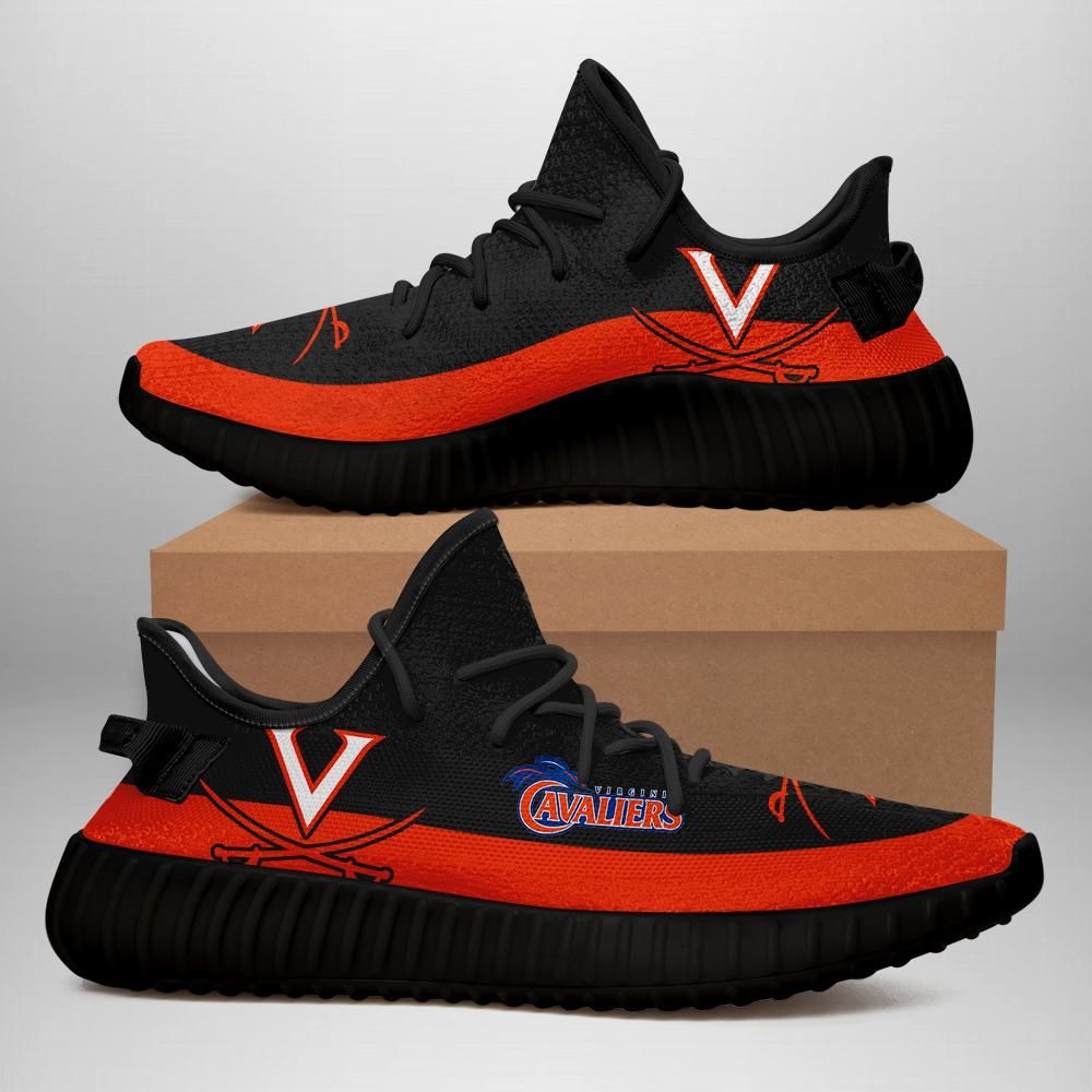 Virginia Cavaliers Unisex Sneaker Football Custom Shoes Virginia Cavaliers Yeezy Boost 350