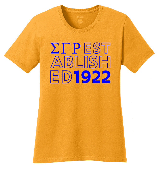 Sigma Gamma Rho Established Year T-Shirt