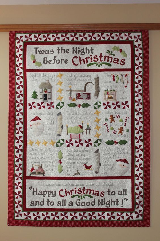 The Night Before Christmas CLA1110491Q Quilt Blanket