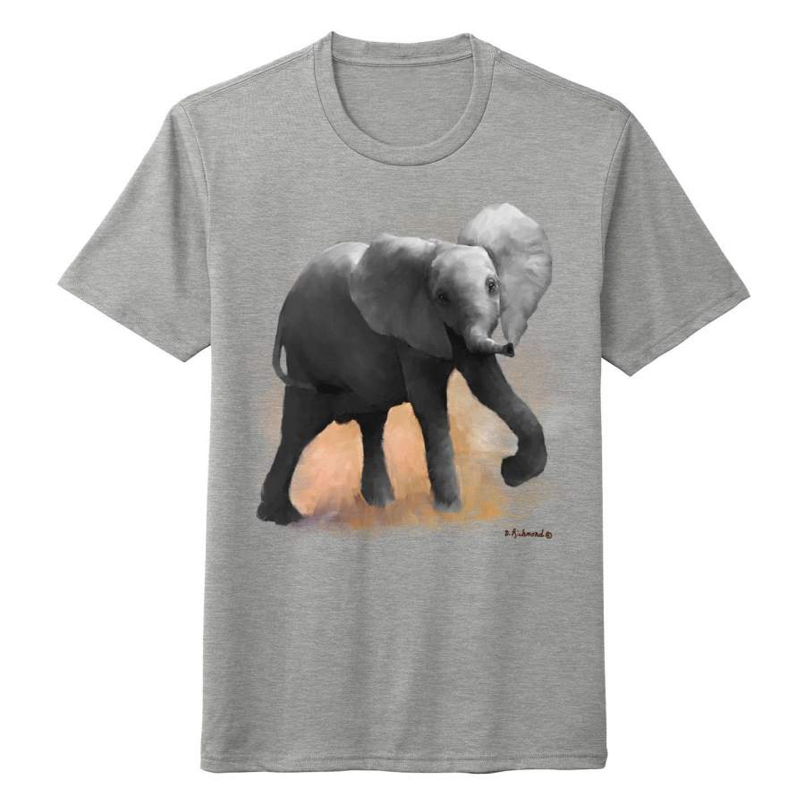 Baby Ellie Elephant – Adult Tri-Blend T-Shirt