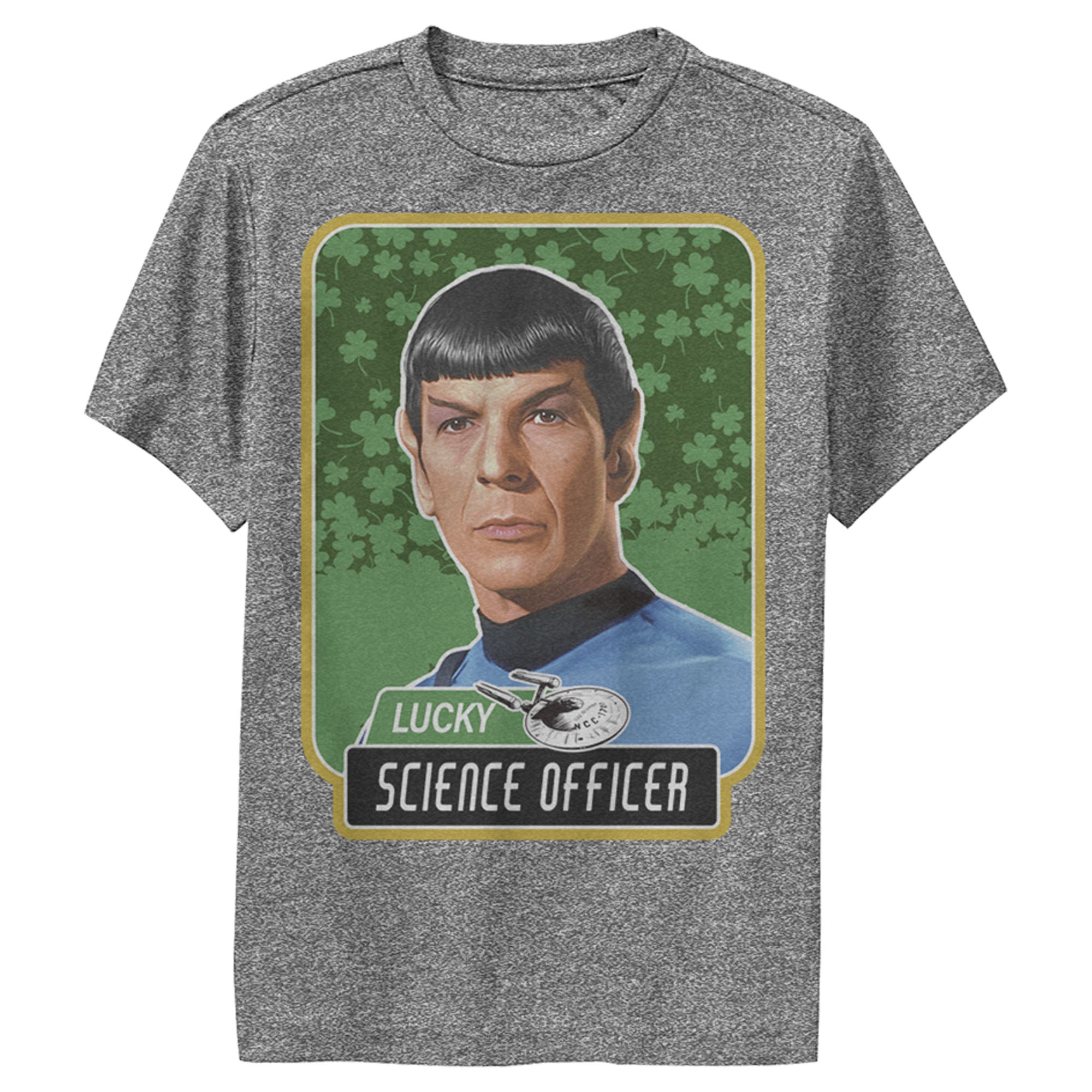 Boy’S Star Trek: The Original Series St. Patrick’S Day Spock Lucky Science Officer Performance Tee