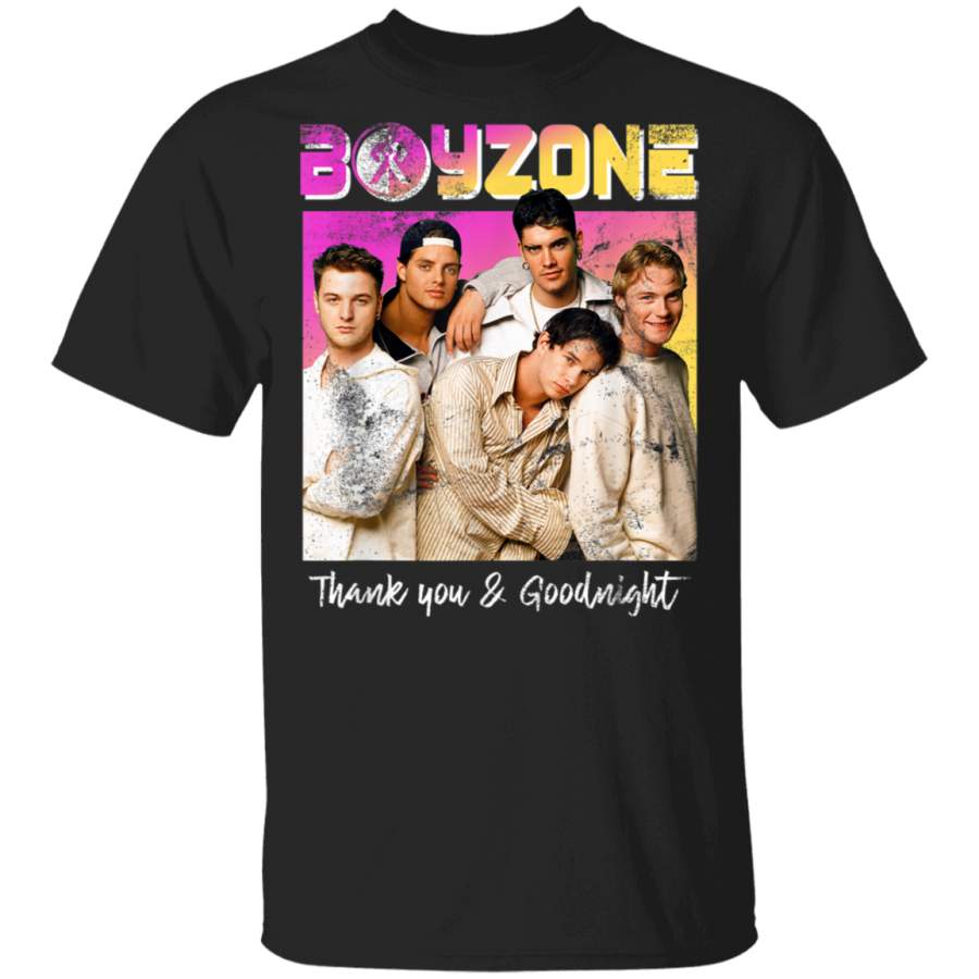 Boyzone Official Thank You  Goodnight Retro 90s TShirt