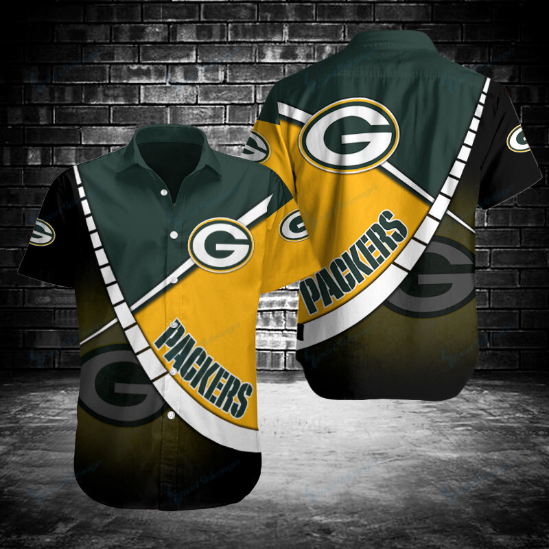 Green Bay Packers Button Shirt Bg786