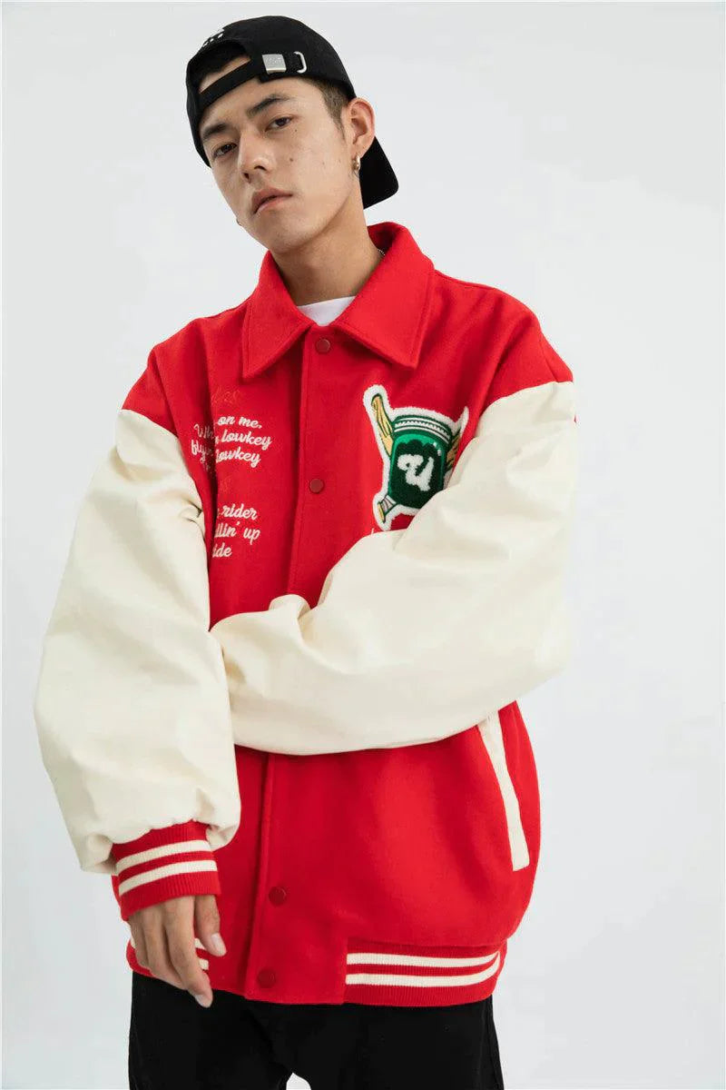 Talishko™ – Red Baseball Jacket