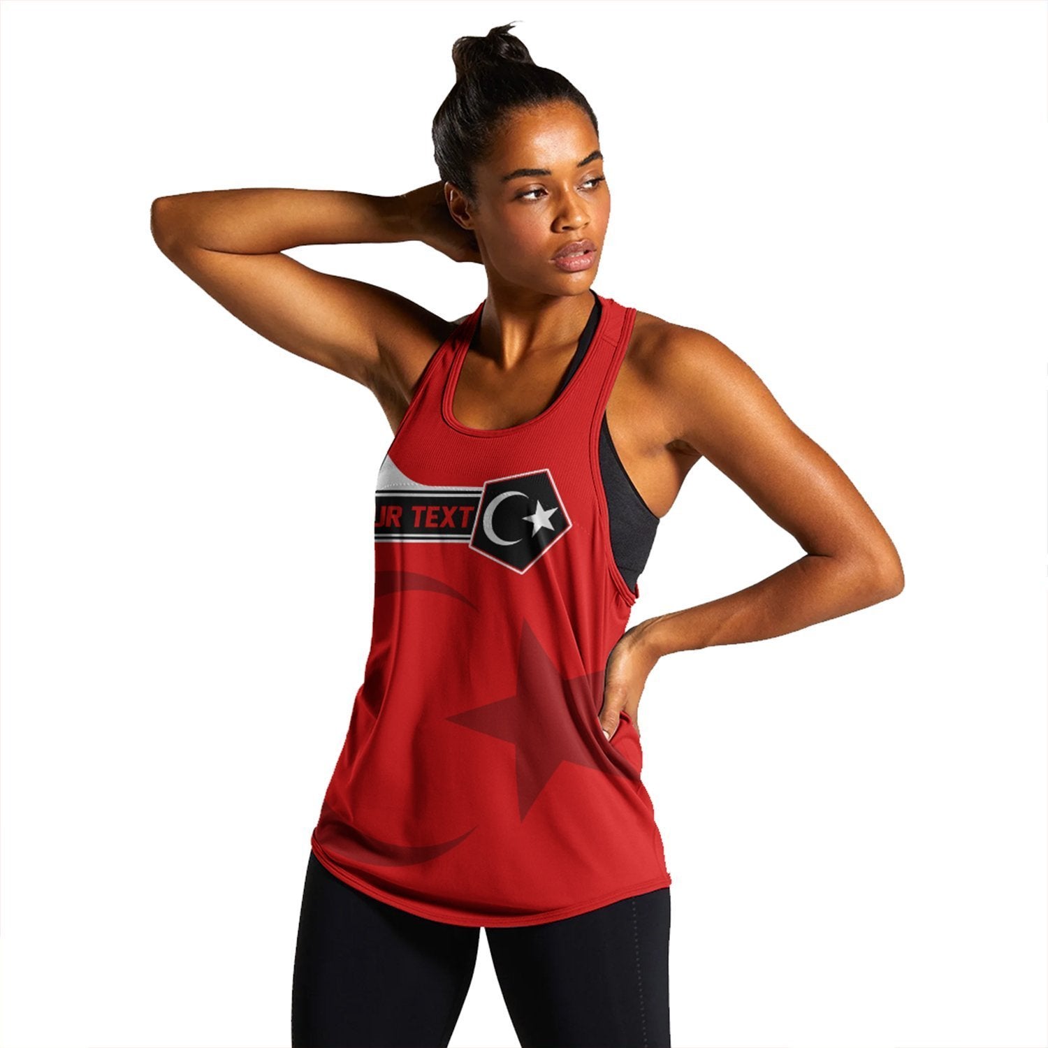 (Custom) African Tank Top – Libya Women’S Racerback Tank Pentagon Style