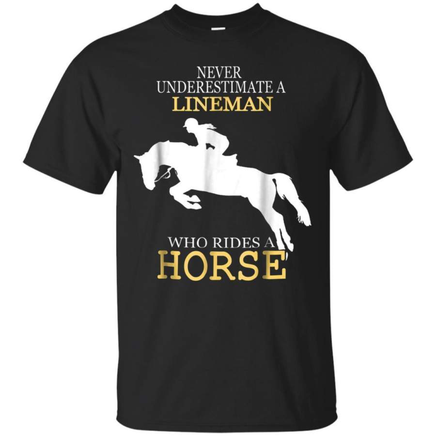 AGR Lineman Rides A Horse Tshirt Jaq T-shirt