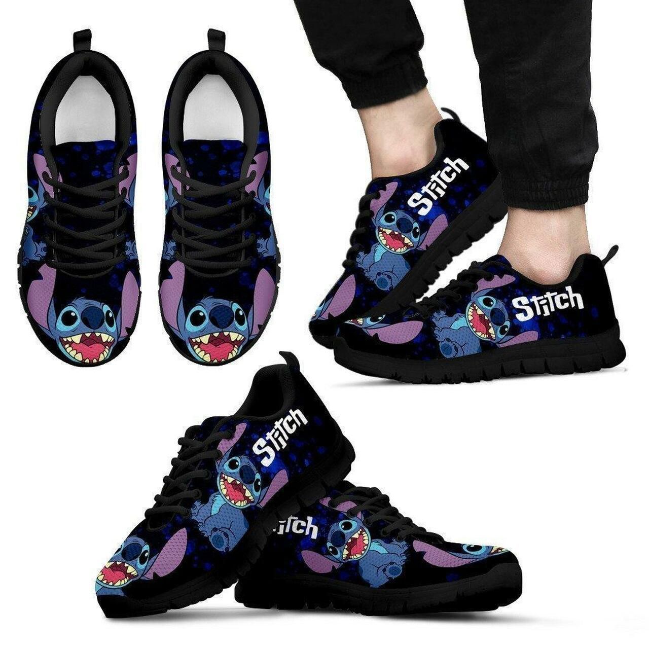 Stitch Sneakers Shoes For Women, Shoes For Men Sneaker Custom Shoes Shoes20313