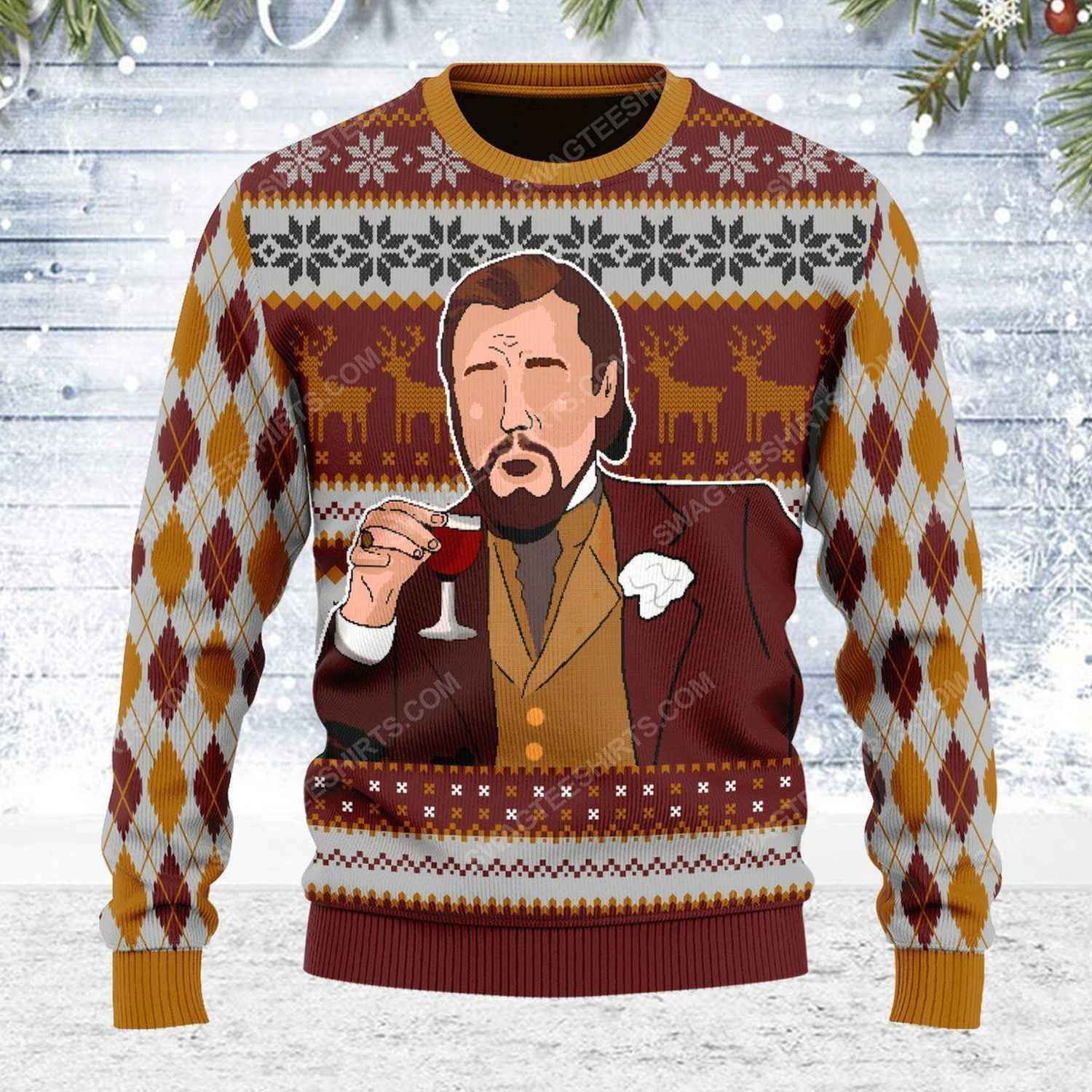 [Special Edition] Leonardo Dicaprio Meme Ugly Christmas Sweater – Maria