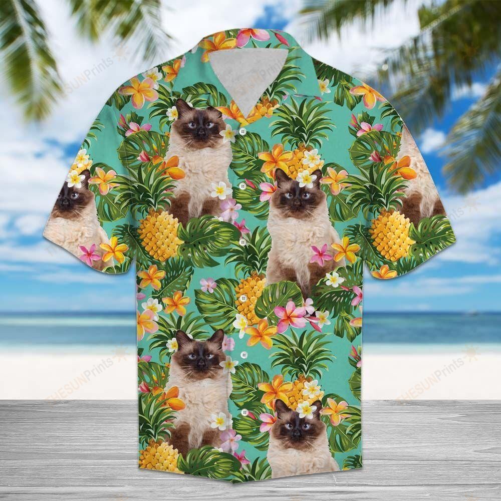 Tropical Pineapple Balinese Hawaiian Shirt Ha57848