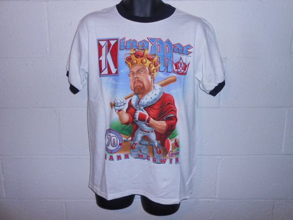 Vintage 90s Mark Mcgwire King Mac 70 HR Starter shirt
