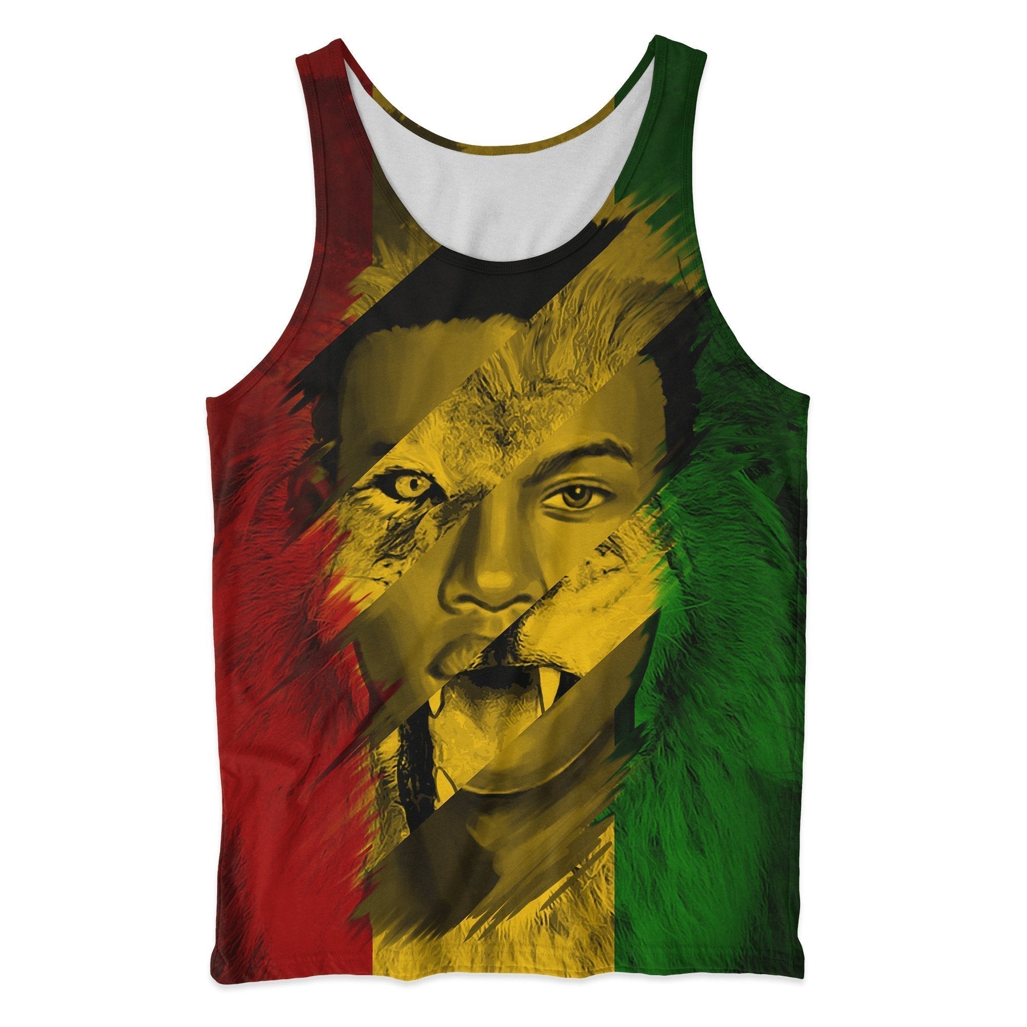 African Tank Top – Lion Man Art