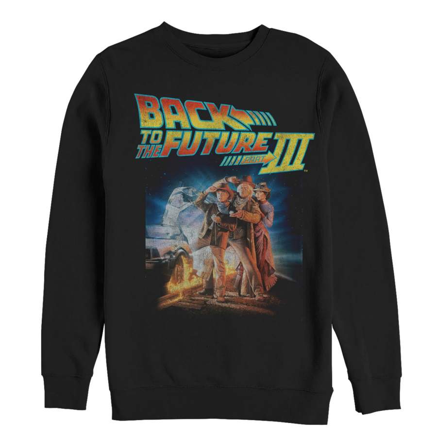 Back to the Future Men’s Part 3 Character Pose  Sweatshirt