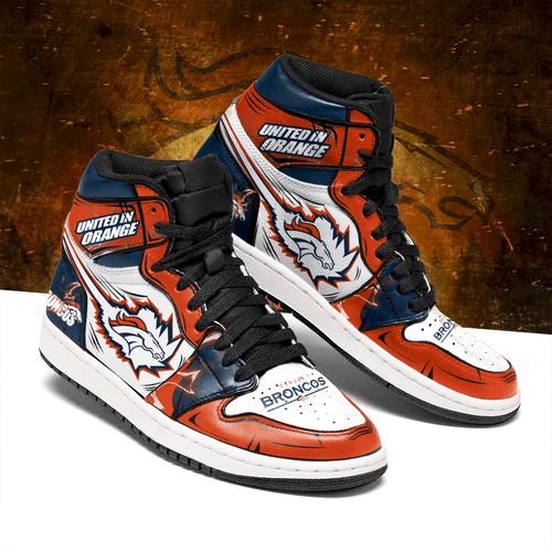 Denver Broncos High Top And Low Top Jordan Sneakers Sport Shoes