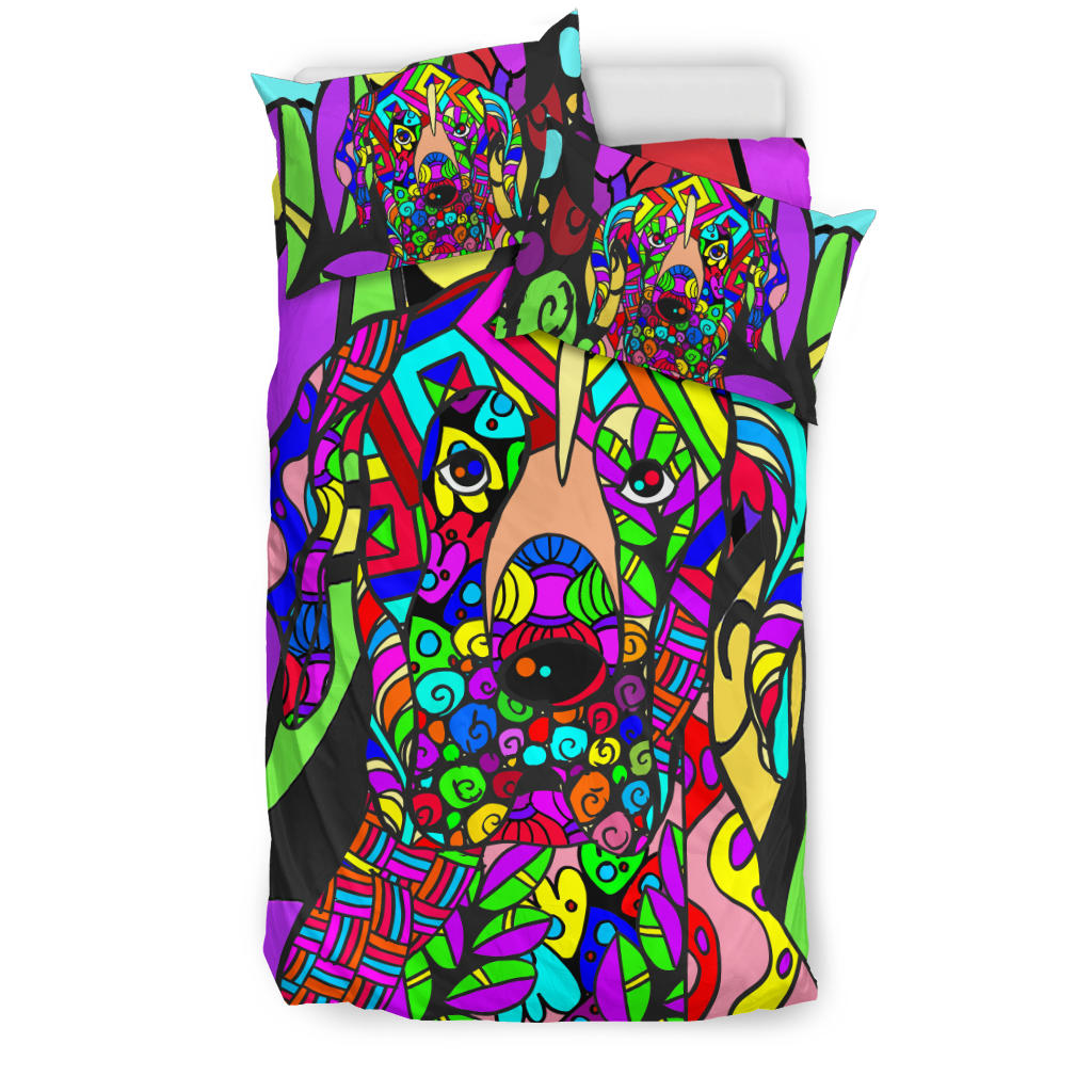 Great Dane Colorful Bedding Set – Duvet / Comforter Cover And Two Pillow Covers –  Art By Cindy Sang – Jillnjacks Exclusive