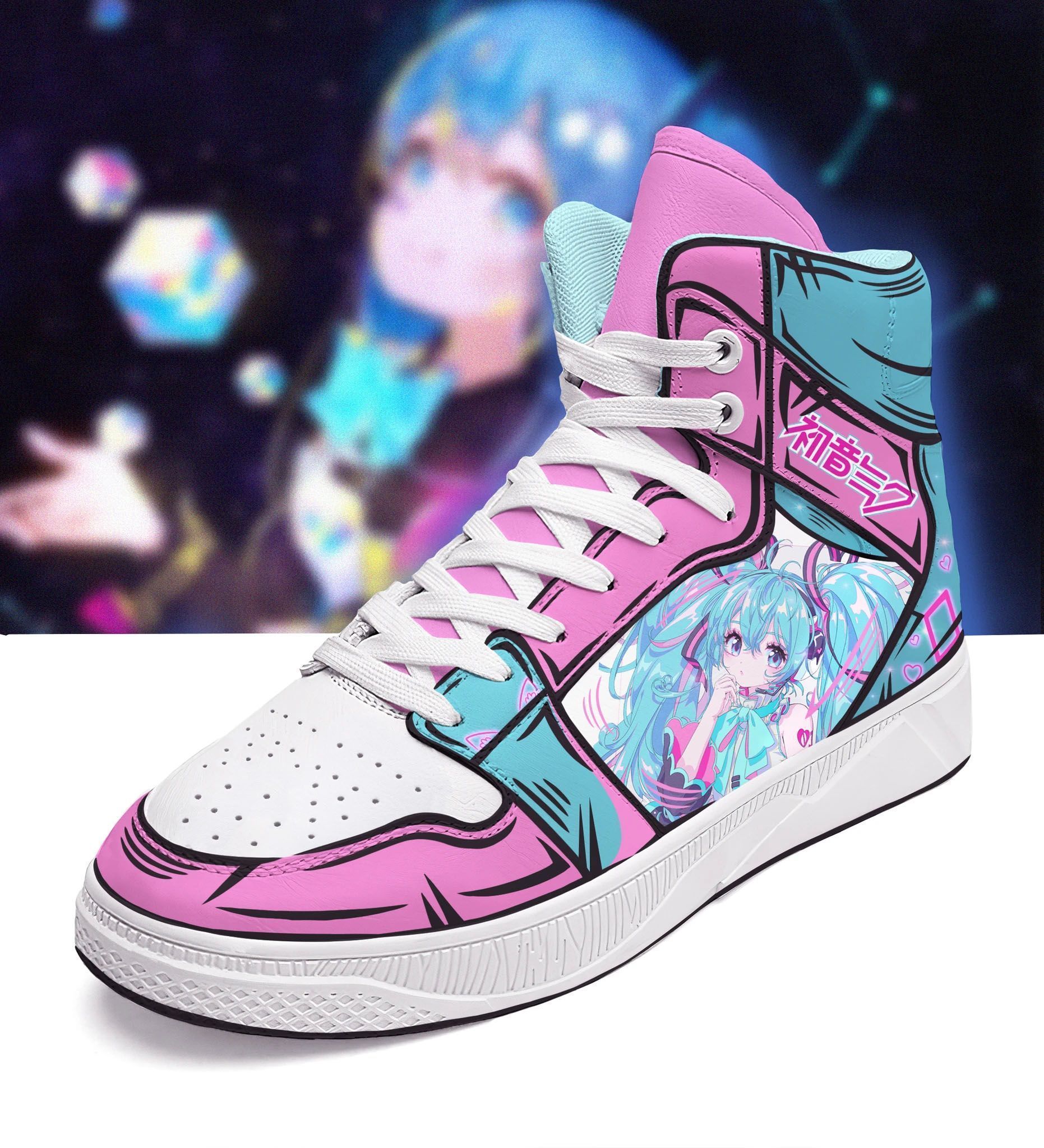 Hatsune Miku Air Jordan 1 High Shoes Sport Sneakers