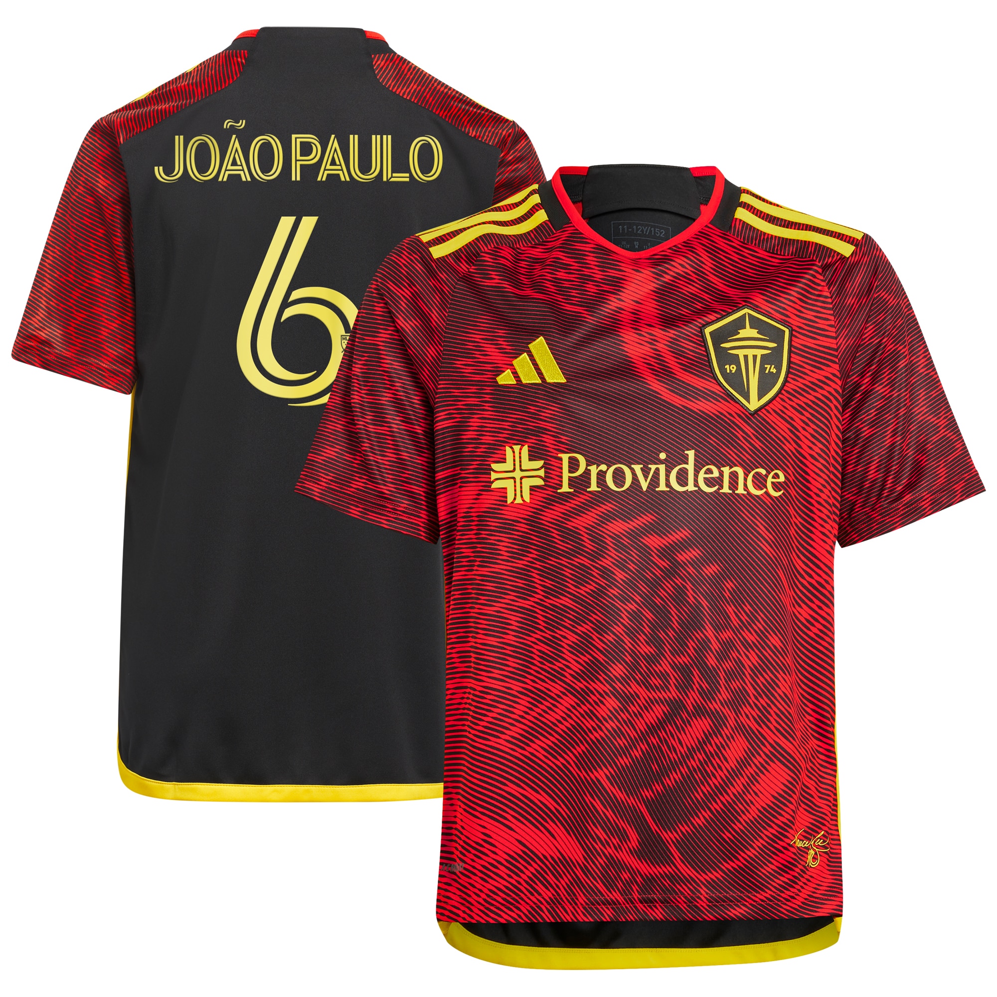 Joao Paulo Seattle Sounders FC Youth 2024 The Bruce Lee Kit Replica Player Jersey  Red