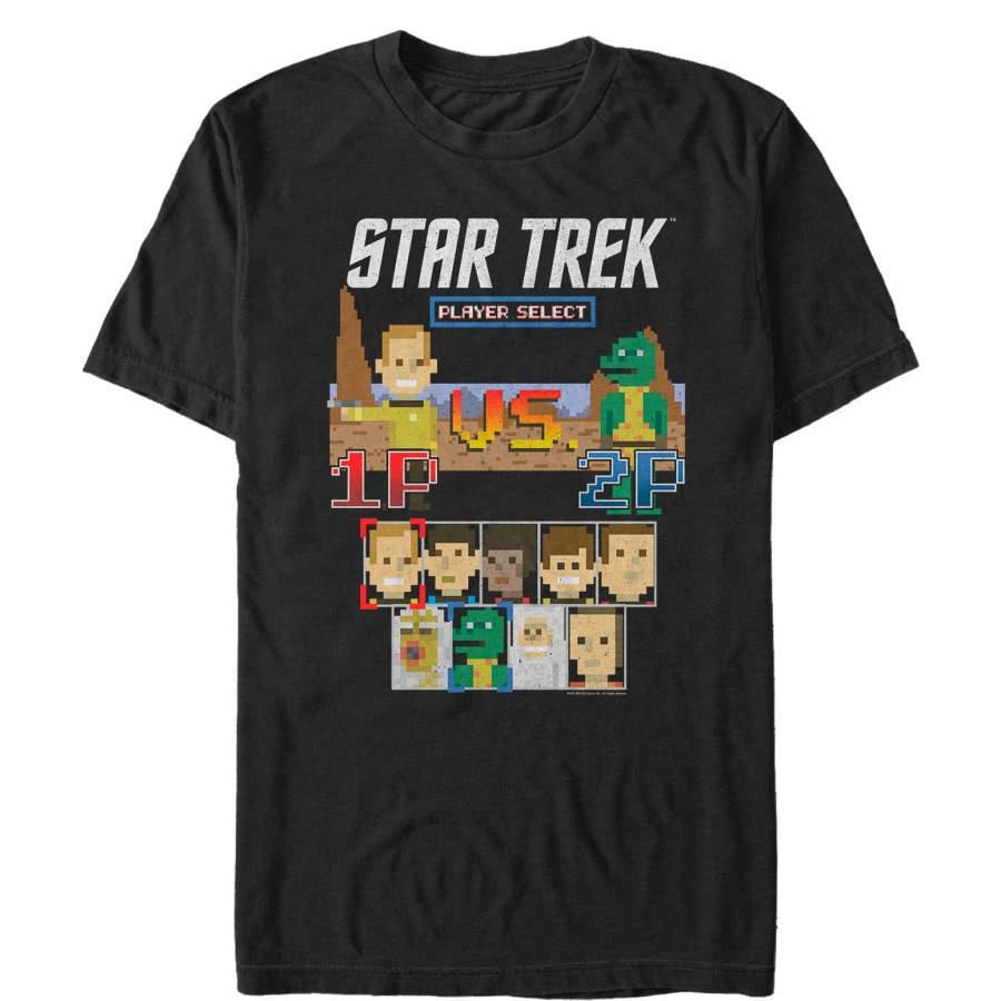 Star Trek Men’s Gorn Pixel Video Game  T Shirt