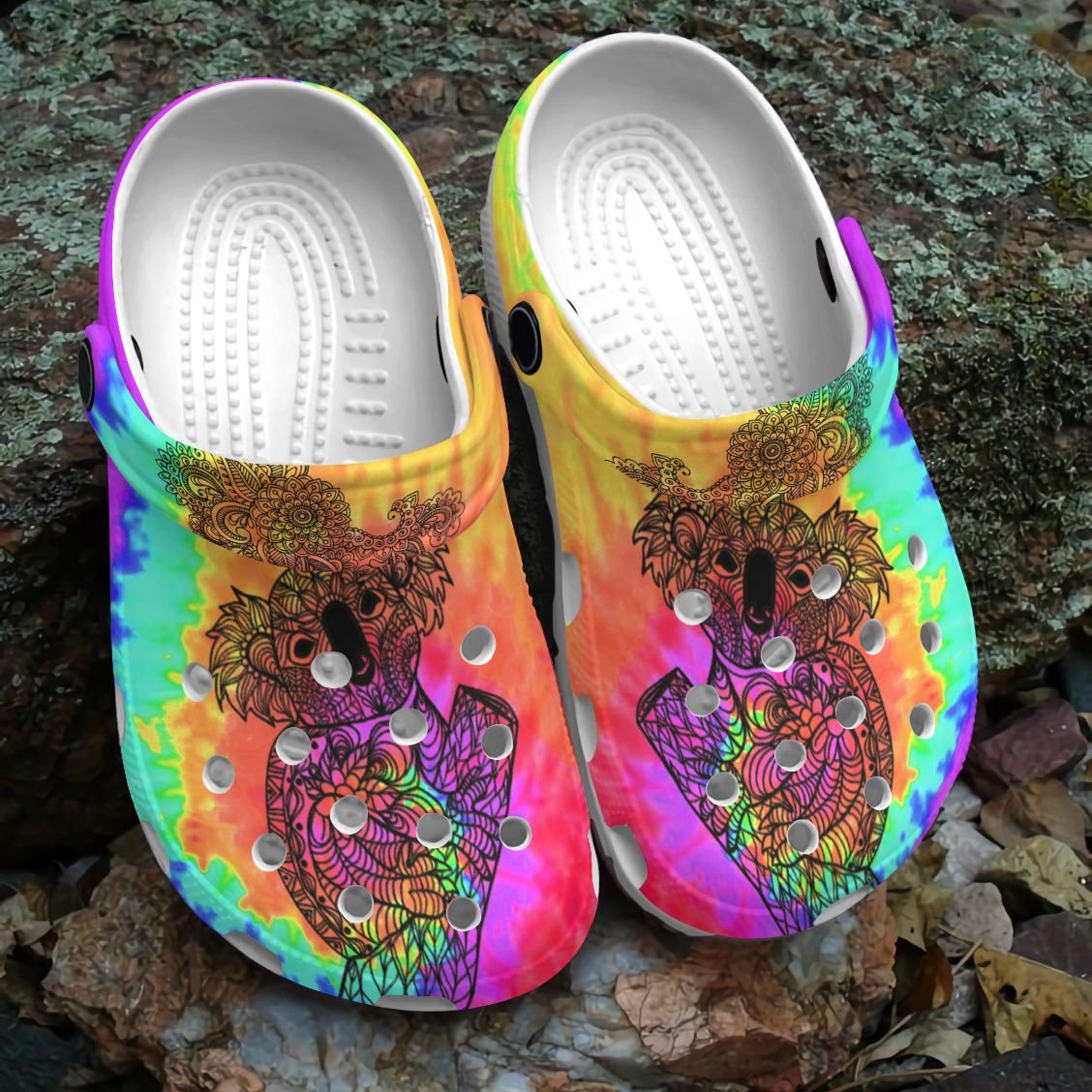 Koala Personalized Clog, Custom Name, Text, Color, Number Fashion Style For Women, Men, Kid, Print 3D Colorful Koala