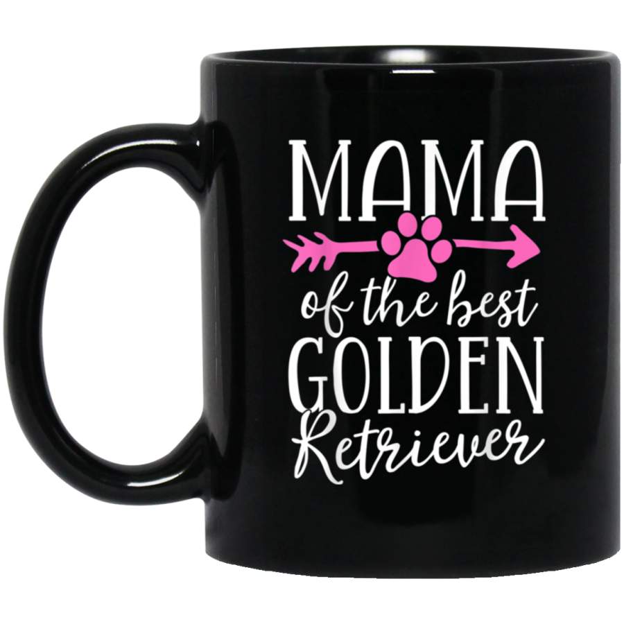 Mama Of The Best Golden Retriever Dog Mom Mother Puppy Mug