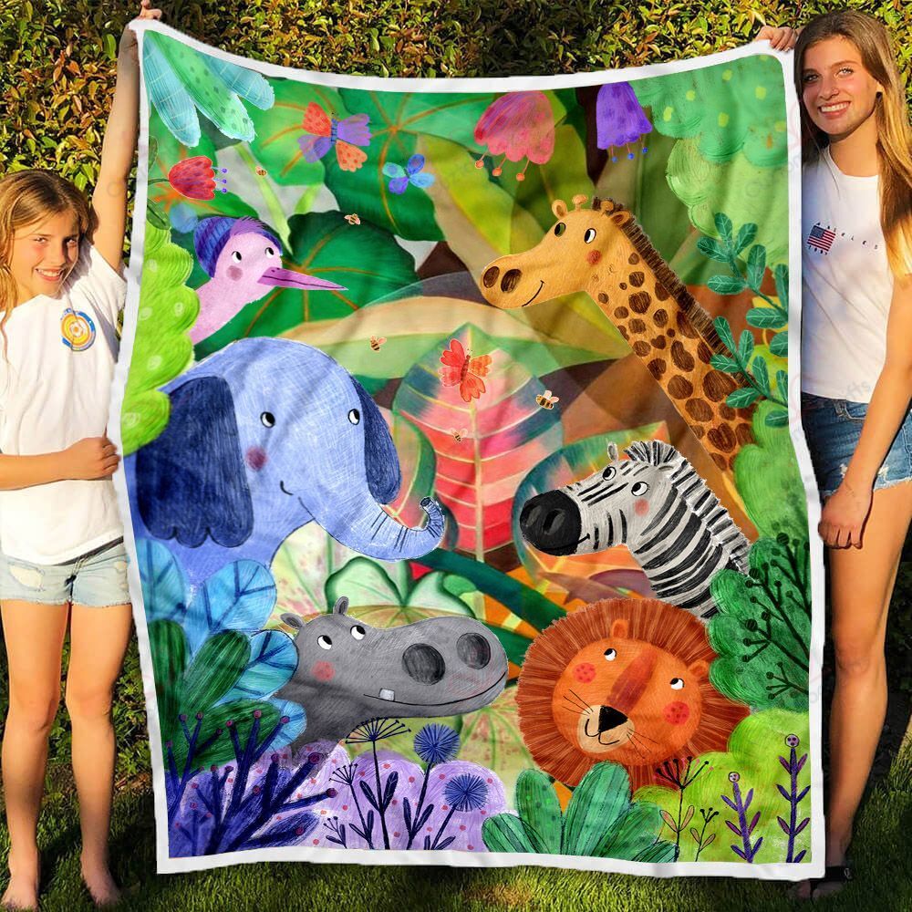 Animal Forest GS-2005QV Fleece Blanket