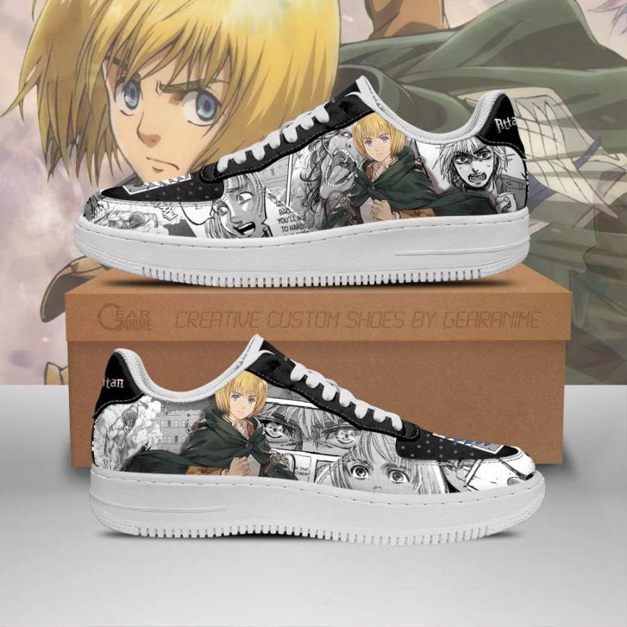 AOT Armin Air Sneakers Attack On Titan Anime Shoes Mixed Manga