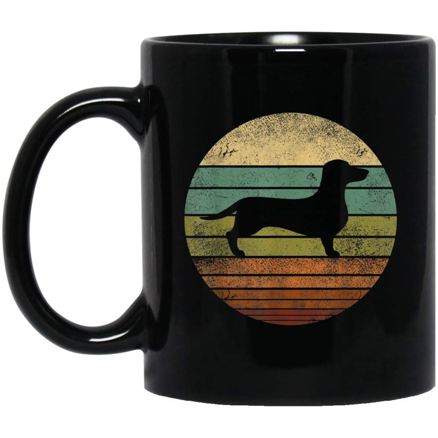 Doxie Dachshund Dog Mug Retro Vintage 70s Mug