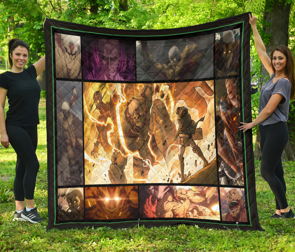 Reiner Braun Attack On Titan Premium Quilt Blanket Anime Home Decor Custom For Fans Na033102