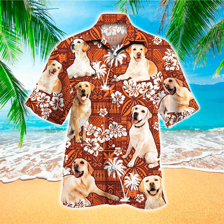 Golden Retriever Flower Vintage Hawaii The Best Gift For Dog Lovers Hawaii Shirt Ha66626