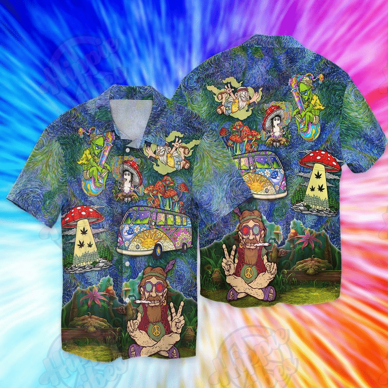 Stay Trippy Little Hippie Hawaiian Shirt Ha9464