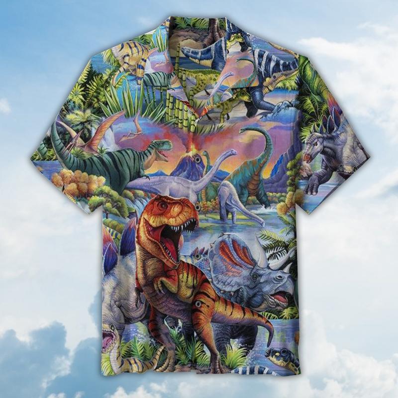 Dinosaur World Hawaii Shirt For Men Women Ha53104