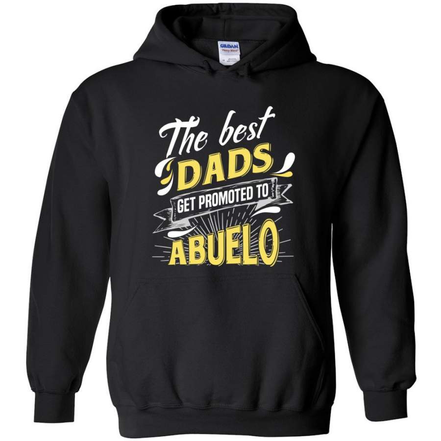 Best Dads Get Promoted To Abuelo Christmas Gift for Grandpa Hoodie