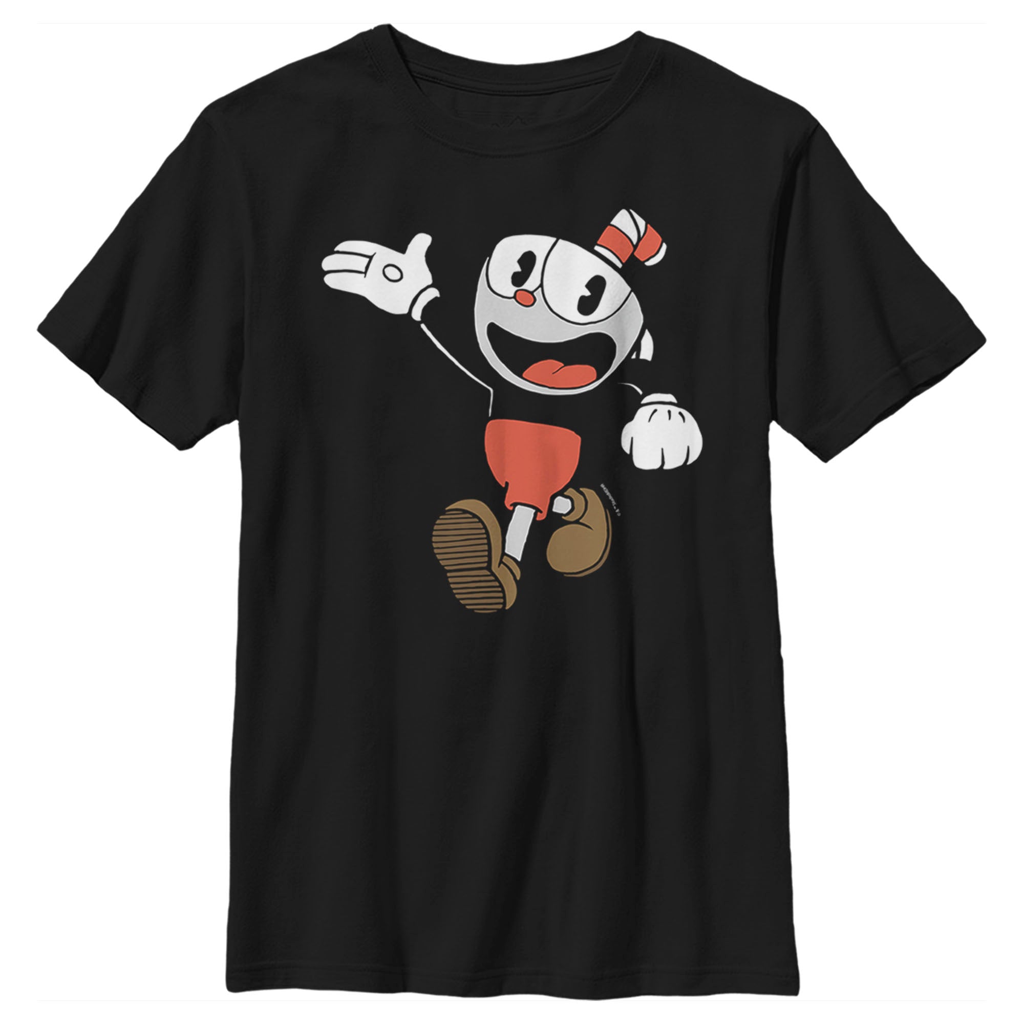 Boy’S Cuphead Friendly Hello Cuphead T-Shirt