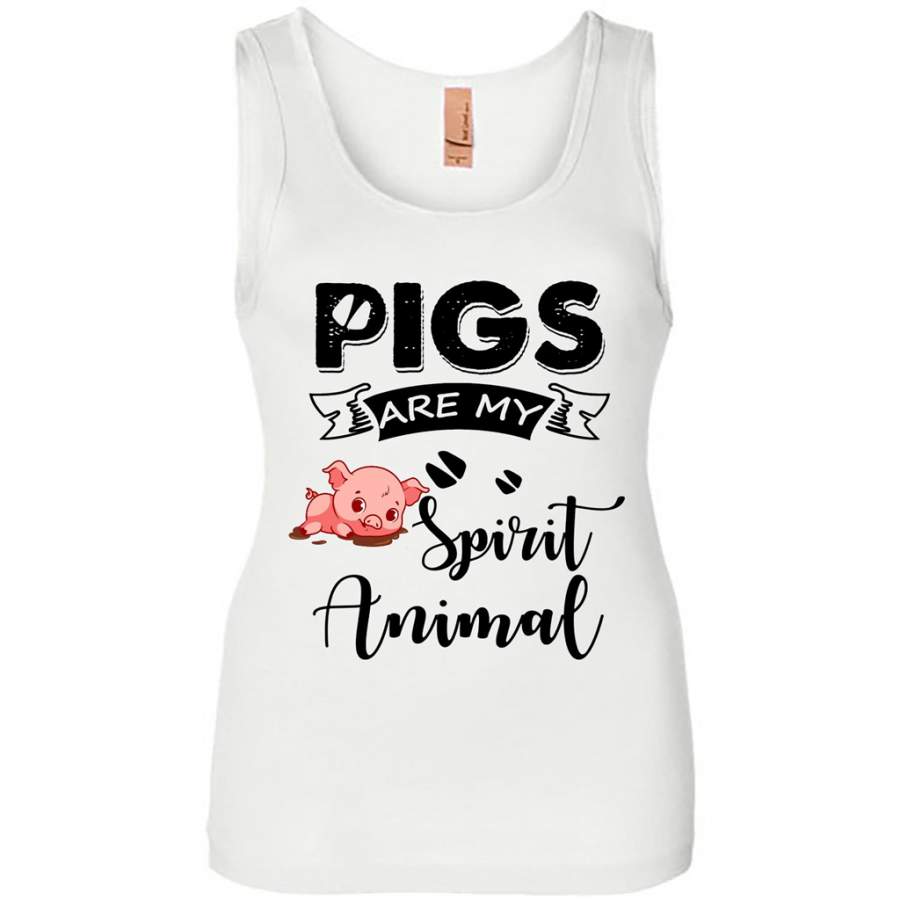 Pigs Are My Spirit Animal – Womens Jersey Tank