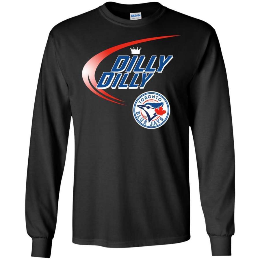 AGR Dilly Dilly Toronto Blue Jays Sport Long Sleeve T-shirt