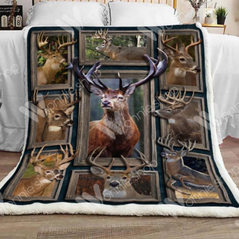 Deer Sherpa Blanket DCB1202 81O60