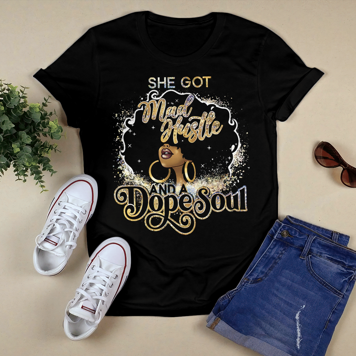 Shirt For Girl Black Girl Shirt She Got Mad Hustle Shirts