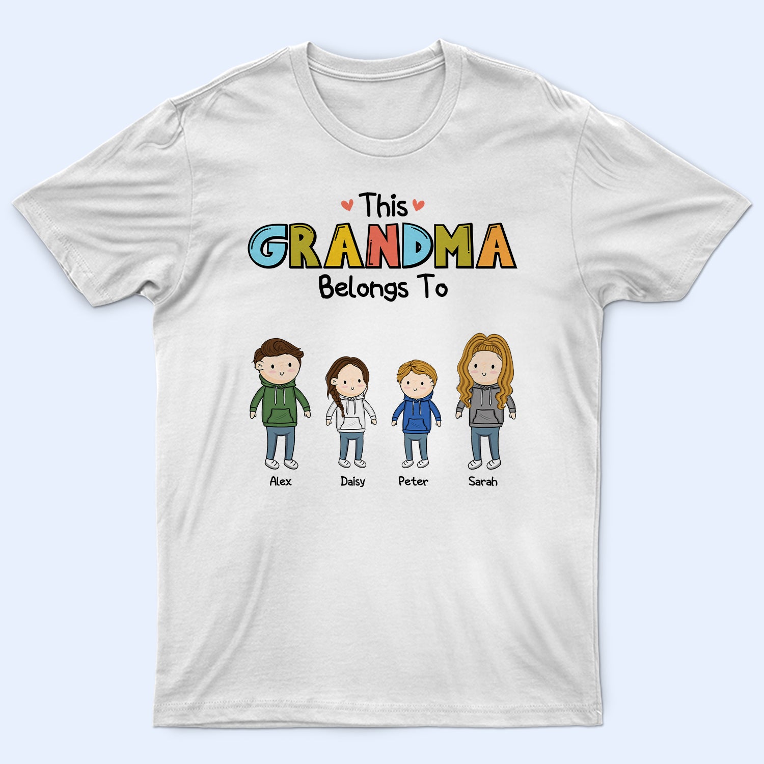 This Grandma Grandpa Papa Mama Belongs To – Gift For Grandma, Grandpa, Mother, Father – Personalized T Shirt