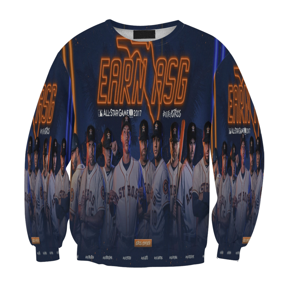 Houston Astros Team All Star 2017 Gift For Fan 3D Full Printing Sweatshirt