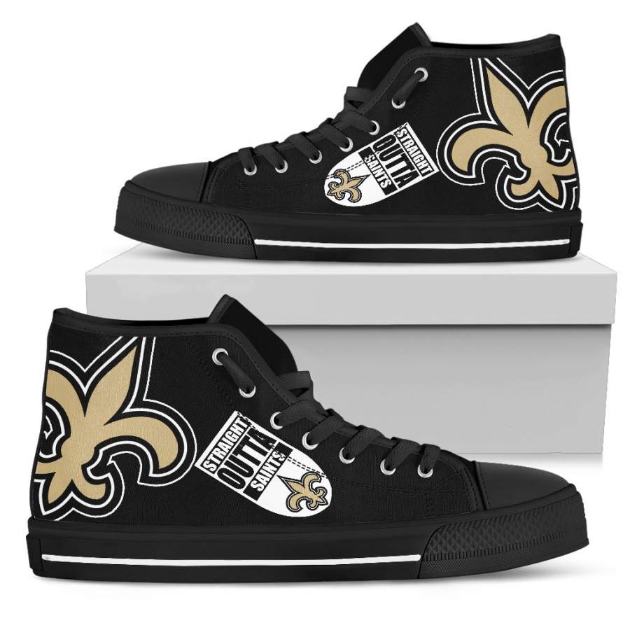 Straight Outta New Orleans Saints High Top Shoes