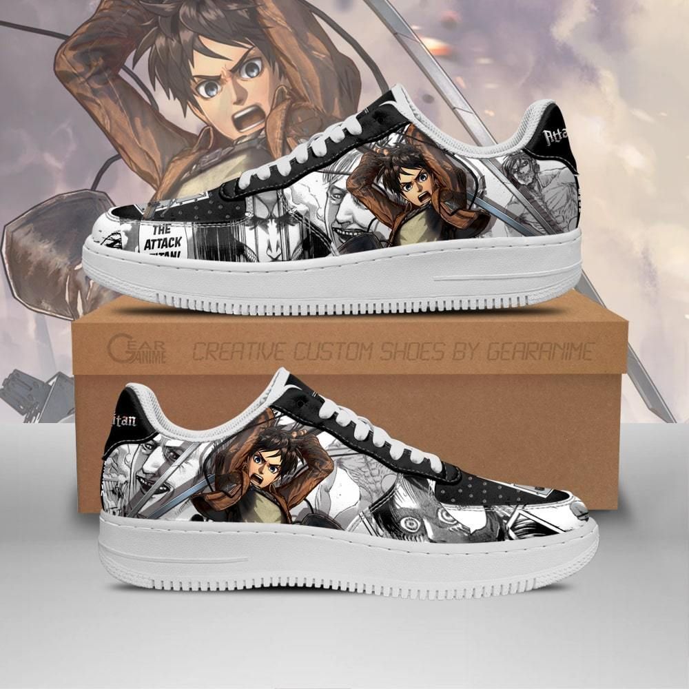 Aot Eren Sneakers Attack On Titan Anime Shoes Mixed Manga Unisex Men Women