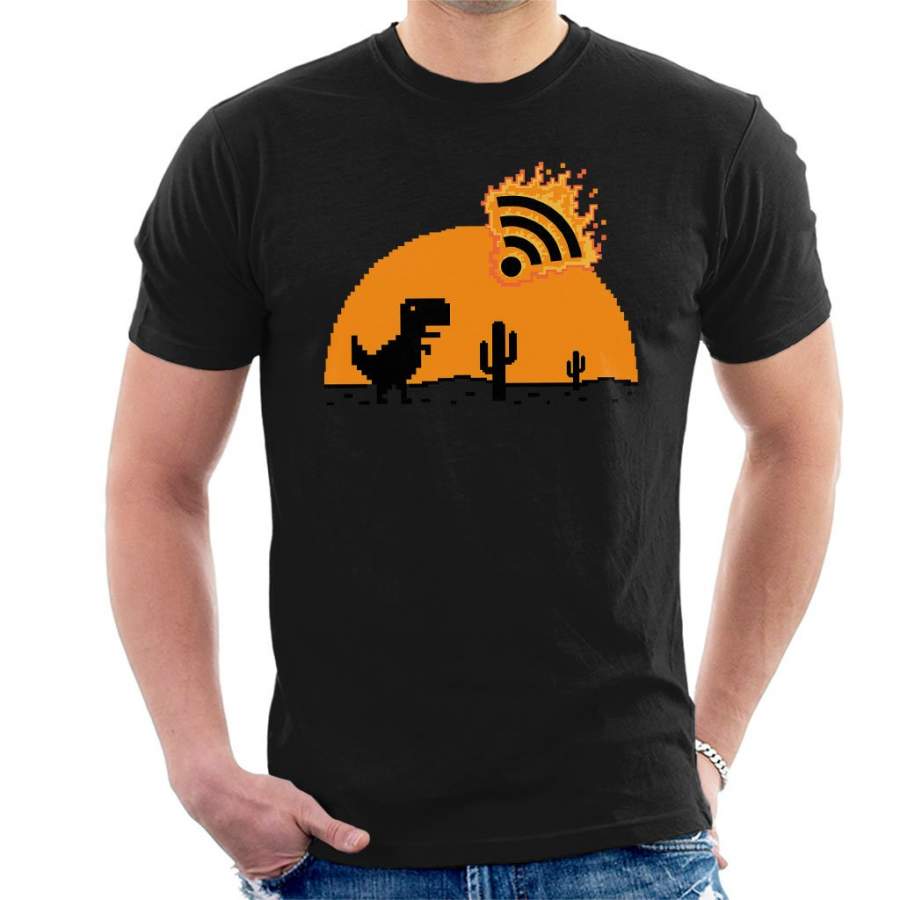 The Lost Wifi Dinosaur Men’s T-Shirt