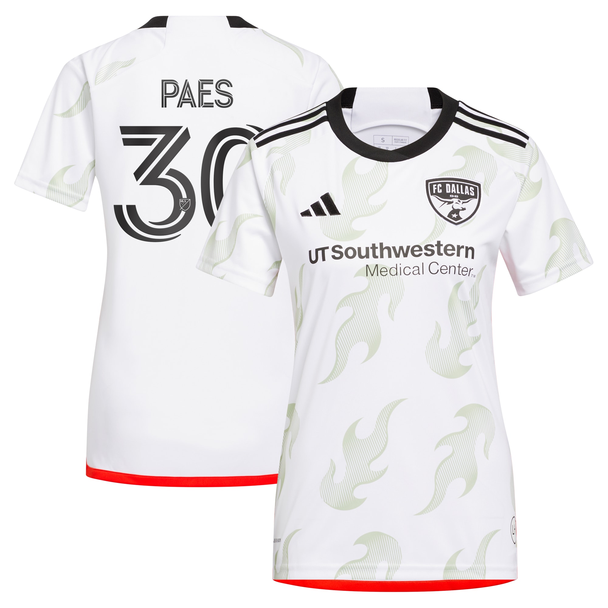 Maarten Paes FC Dallas Women's 2024 Burn Baby Burn Replica Player Jersey  White