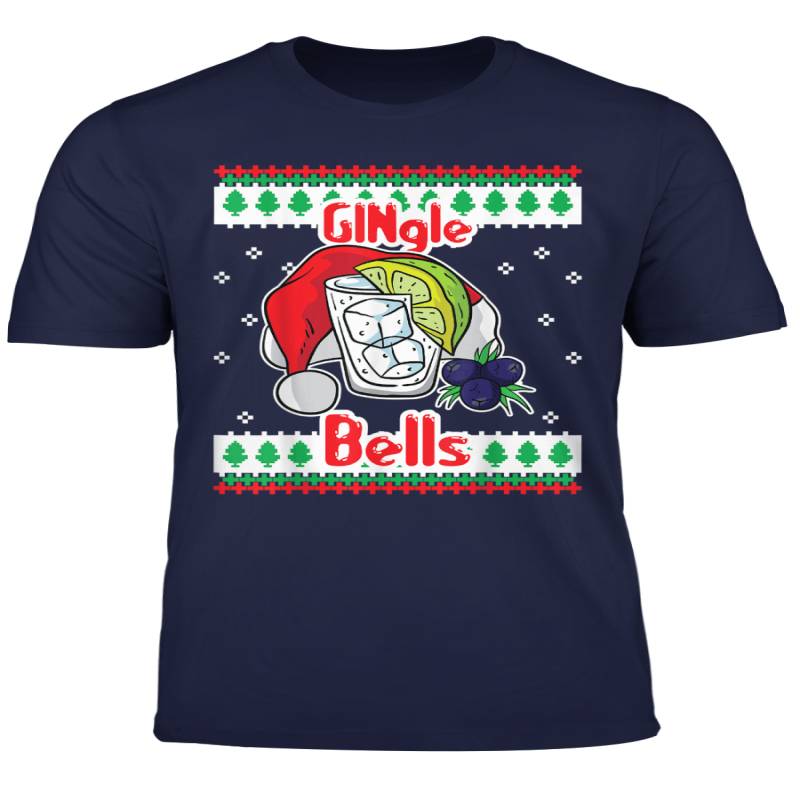 Beginnliche Weihnachten Gingle Bells Gin Tonic Ugly Sweater T Shirt